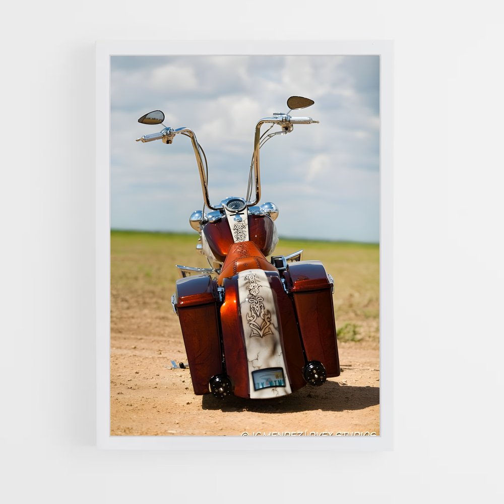 Poster Magnifique Roi de la Route – affiche Harley-Davidson (vue 3)